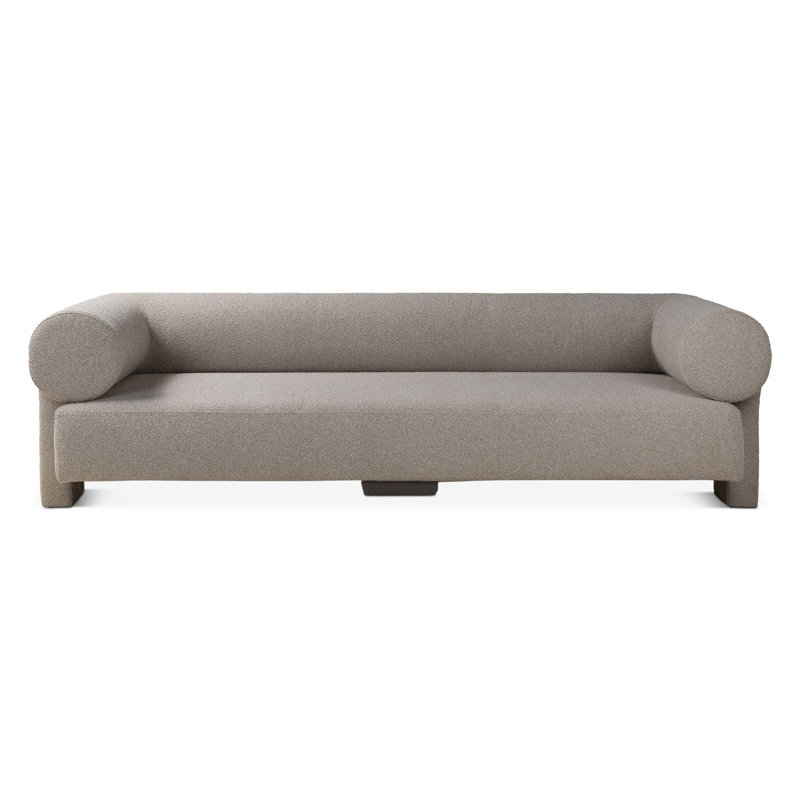 Augustine 81" Sofa In Pewter Boucle Fabric, Gray