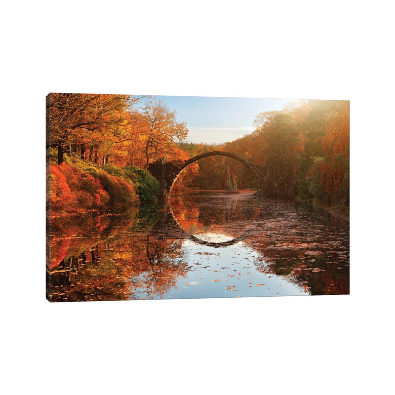 Autumn Lake by Daniel Řeřicha - Wrapped Canvas Print, 30.48 cm H x 45.72 cm W