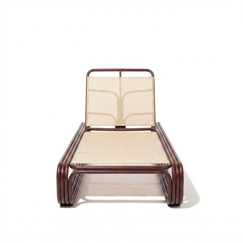 Contini Outdoor Chaise Lounge, Merlot