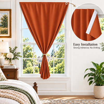 Rideau occultant autocollant, sans perçage ni tringle, facile à installer, pour préserver votre intimité dans une chambre, une chambre d'enfant, un salon ou un bureau à domicile.