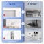 Niche de douche de salle de bain à double tablette l 13 po x H 25 po, niche murale rectangulaire en acier inoxydable, nickel brossé-92540911