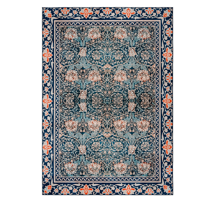 Area Rugs Washable  Farmhouse Area Rug for Living Room Neutral Geometric Low Pile Non Slip Soft Print Pattern Rug for Bedroom Kitchen Dining Room Entryway