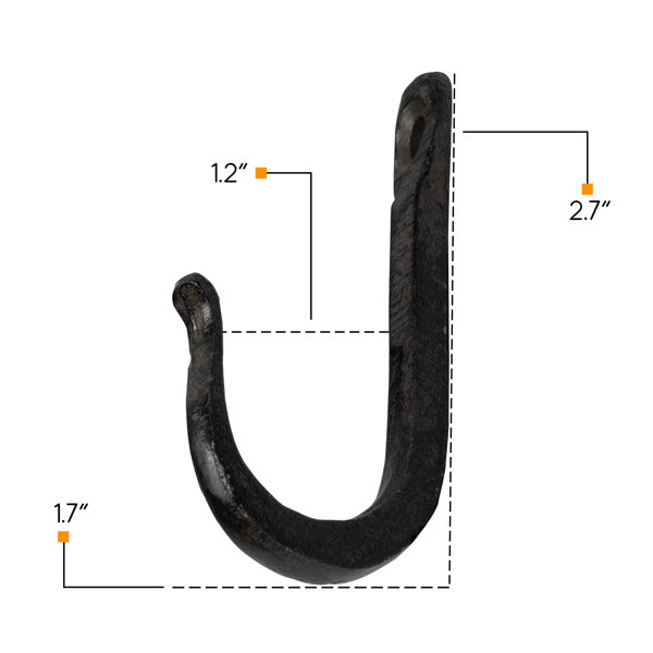 Rustic State Vagon Cast Iron Wall Hook - Pack of 10