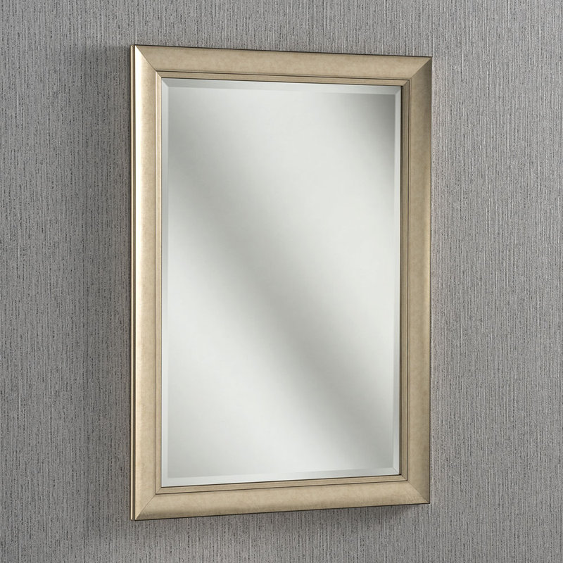 Pavadas Flat Wall Mirror, 87.5cm H x 62.5cm W, Champagne