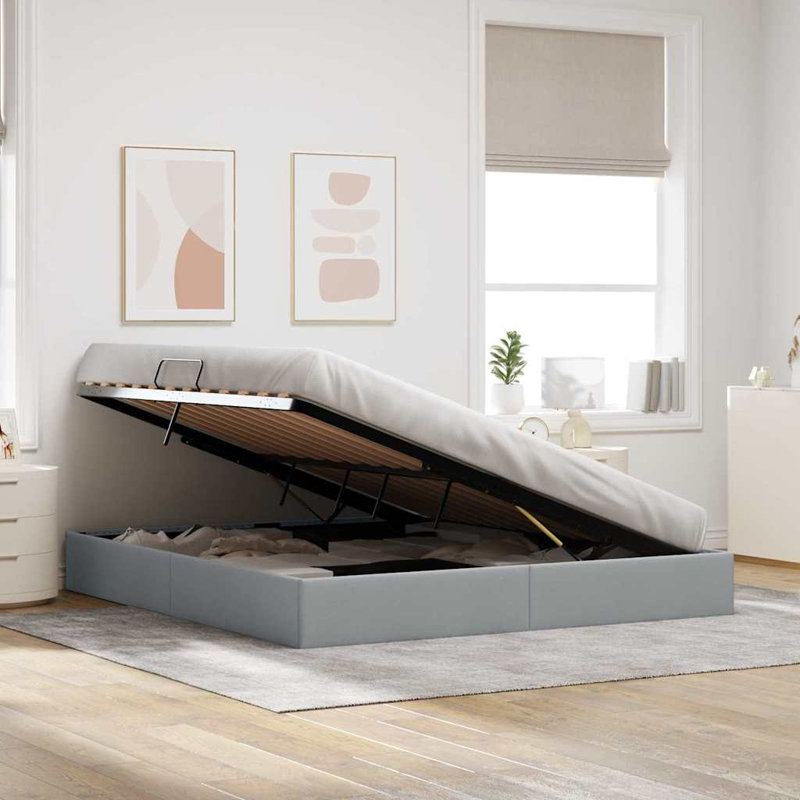 Bed, Super King (6'), Light Grey