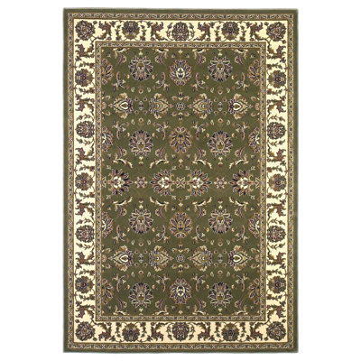 Tapis oriental vert / ivoire Marnell