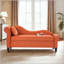 Chaise longue en velours 64,5 "avec rangement caché et garniture cloutée-129472971