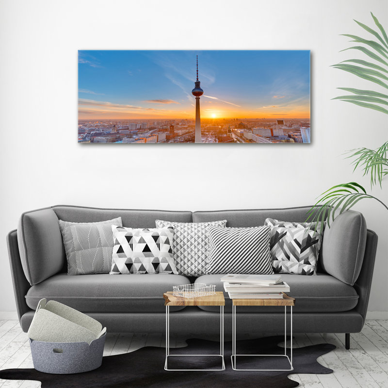 Television Canvas Tower - Wrapped Canvas Print