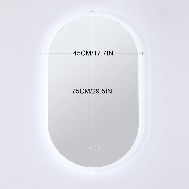 Glass Novelty Mirror Set