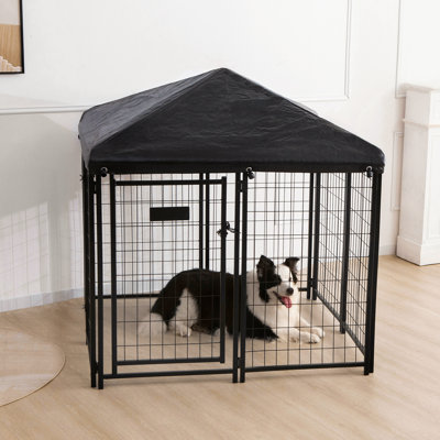 8 Panels Folding Hinges Dog Kennel