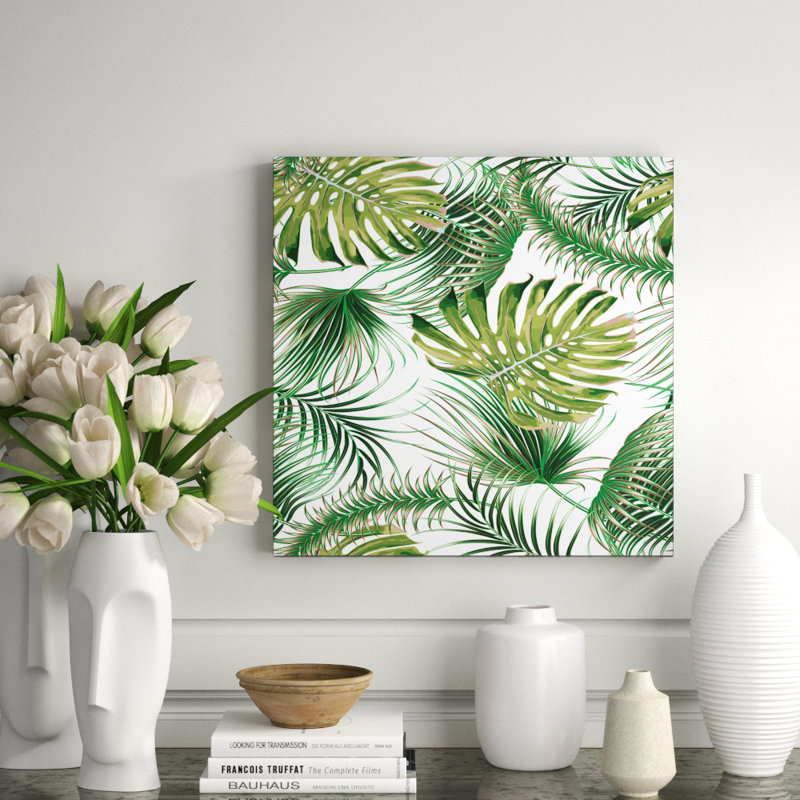 Palm Beachy Painting, Rectangle - 20" H x 16" W x 2.5" D