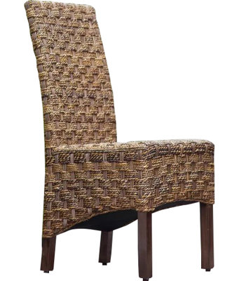 Chaise rembourrée en acajou Bilyeu