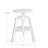 Adjustable Drafting Chair - White-114197476