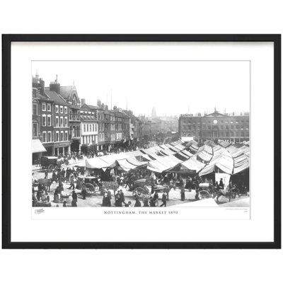 Nottingham, The Market 1890 - Single Picture Frame Print