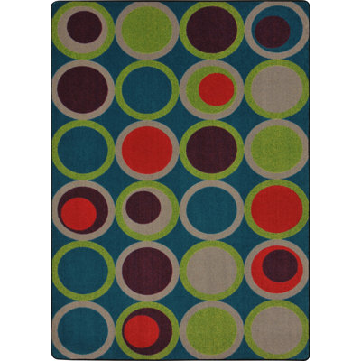 Circle Back Geometric Tufted Area Rug
