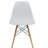 Dubuque Dining Side Chair with Metal Eiffel Base Design and Beech Wood Legs-1026037408
