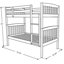 Lit superposé standard en bois massif Blumberg par Viv + Rae, matelas non inclus-1204444760-1182446489