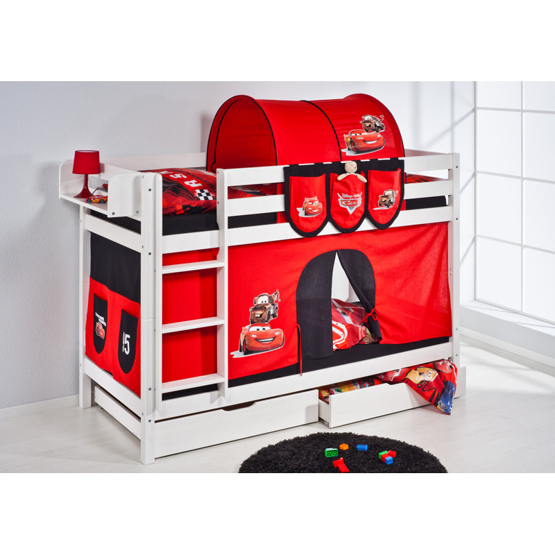Kids Bunk Bed, White, 98 x 198 cm