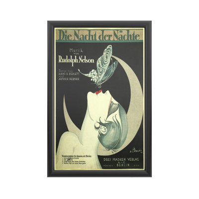 Feuille de musique art déco par vintage Apple collection-reproduction de photo encadrée