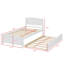 Lit plateforme simple avec lit gigogne coulissant-1010835478