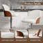 Bar Stools Set Of 4, Upholstered Swivel Barstools, Adjustable Counter Height With Armrest-1169040783