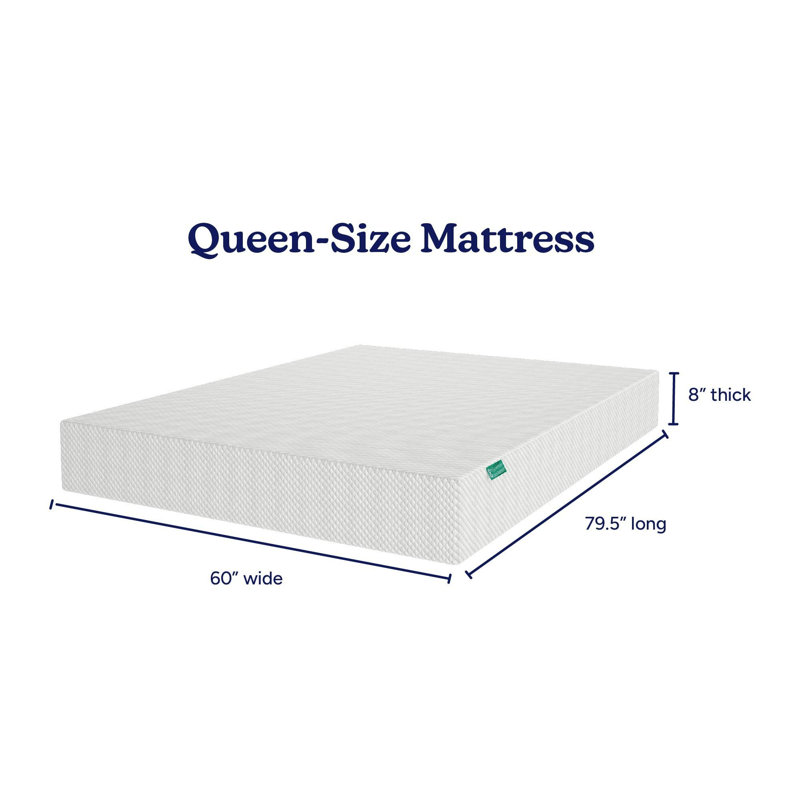 Matelas en mousse à mémoire de forme moyenne Laure, Grand