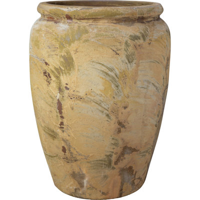 15 in. Marvella Vase - White Lava