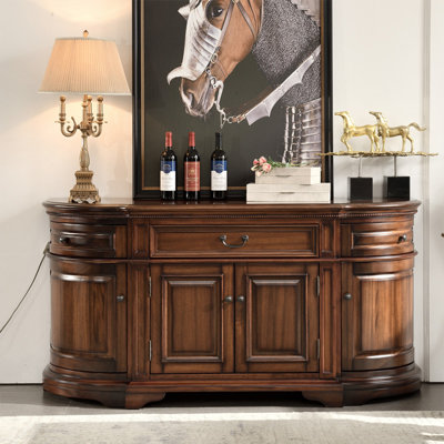 Vintage Walnut Colored Accent Cabinet by Red Barrel Studio