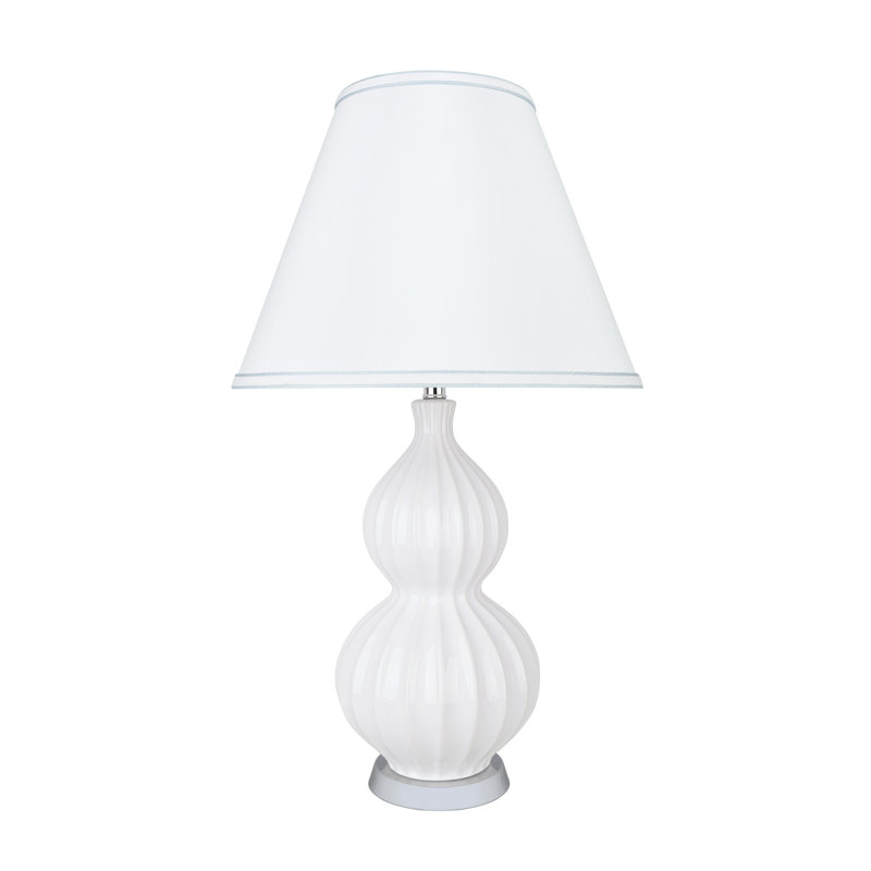 Arnolt Ceramic Table Lamp, White
