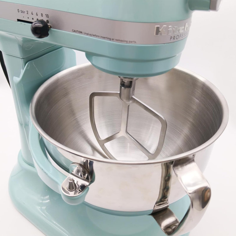 6 Quart Stainless Steel Flat Beater Compatible with KitchenAid 6 Quart Bowl-Lift Stand Mixers,perfect replacement accessory for mixing cookie dough, cake batter,Dishwasher Safe