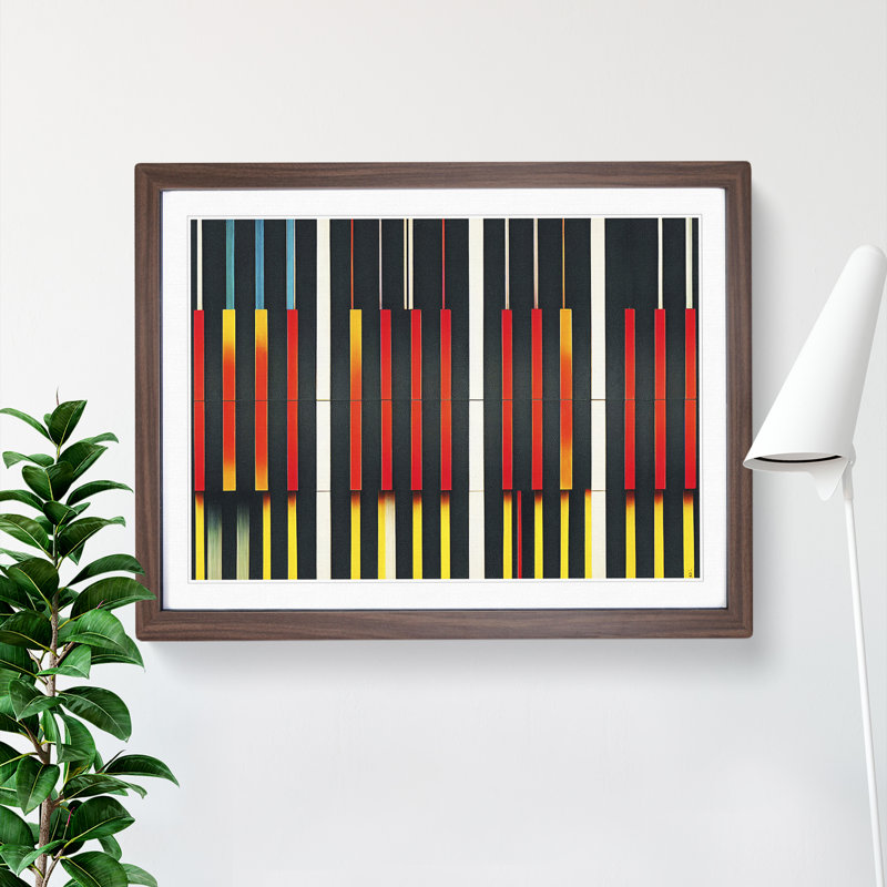 Audio Equalizer Abstract Art Vol.3 - Framed Print