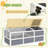 Light Gray Bottomless Outdoor Tortoise Enclosure
