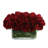 Roses Arranged in Glass Vase-730340669