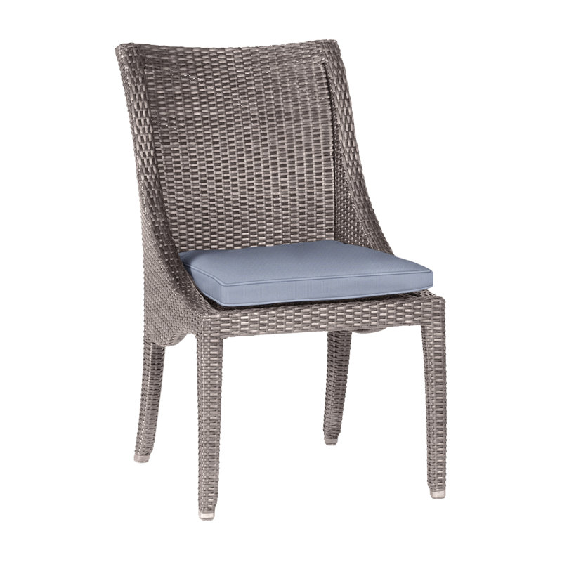 Chaise d'appoint Athena Woven - Huître, Welt, Chambray tonnelle, Huître