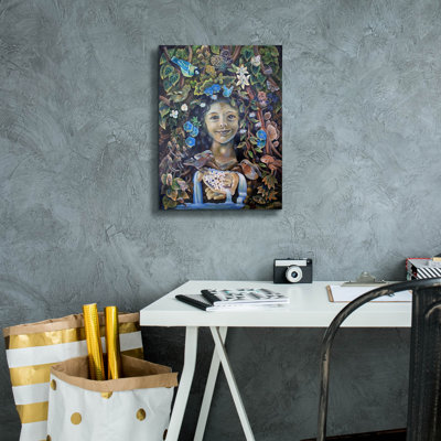 Epic Graffiti 'Earthangel'  by Verena Wild Canvas Wall Art, 12" x 16"
