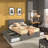 Cletus Upholstered Metal Platform Storage Bed-592561108