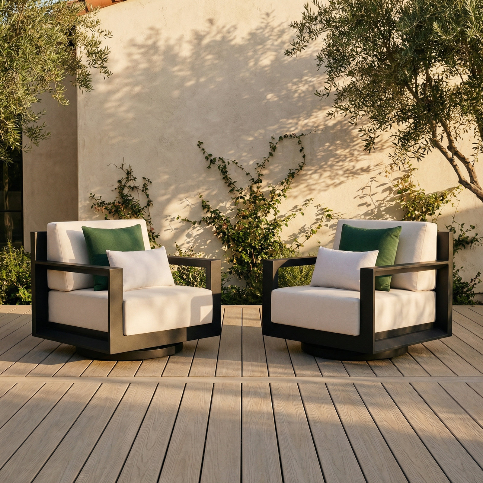 Aden 5-Person Patio Seating Group, Cream