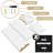 Sorbus 5 Tier Wall Shelf Unit with Hooks Set of 2, Vertical Column Utility Shelving for Home Decor and Storage, White-110145324