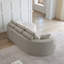 Canapé modulaire spacieux en chenille moderne, canapé beige luxueux pour la maison