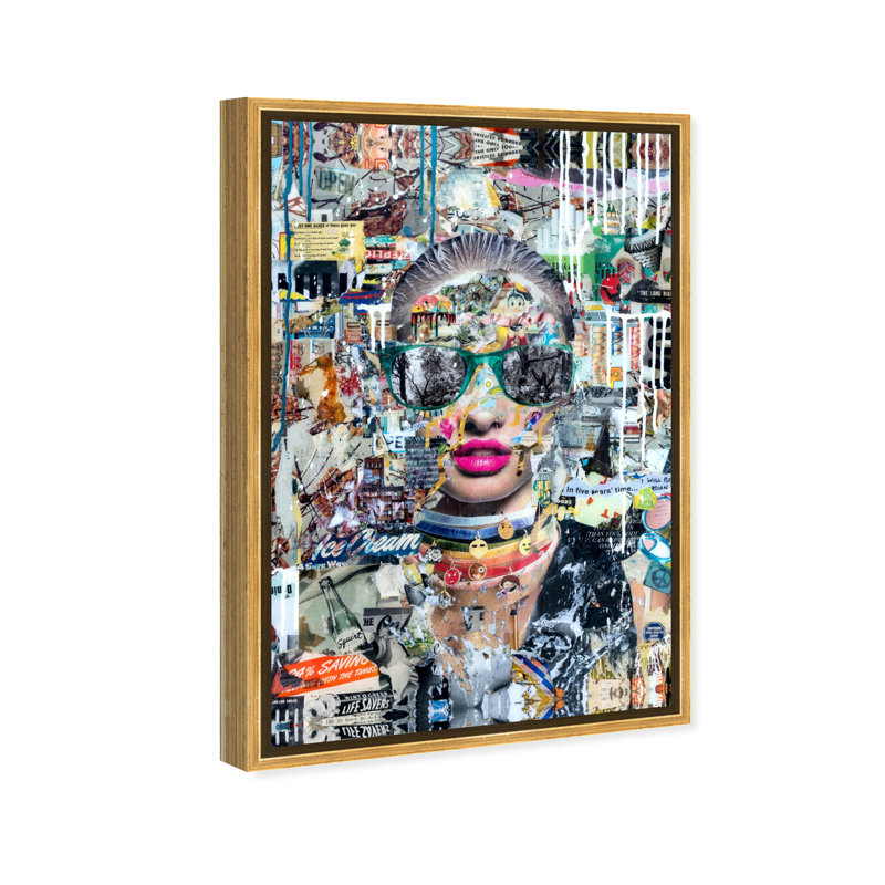 « long night », reproduction d’impression sur toile, H 54 po x l 36 po, Cadre flottant doré