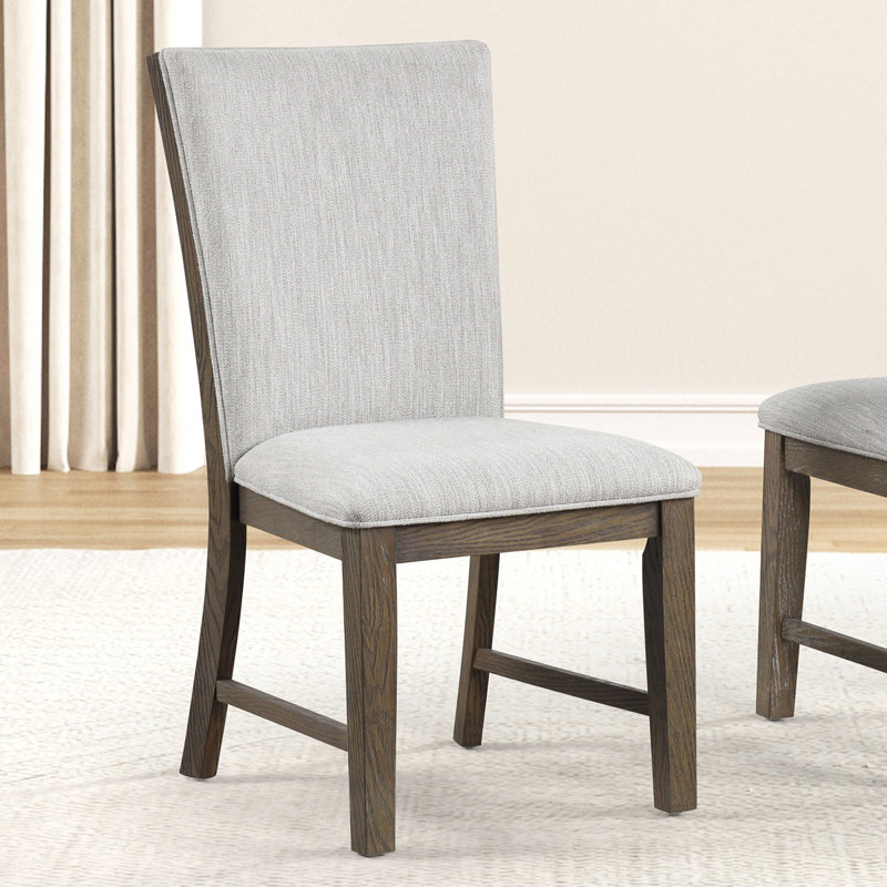 Chaise d'appoint 20,4 po Modern Farmhouse Uph (2 / RTC), chêne