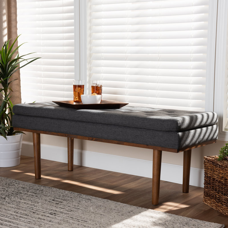Banc Anjelique Alisha-Mai, Gris foncé