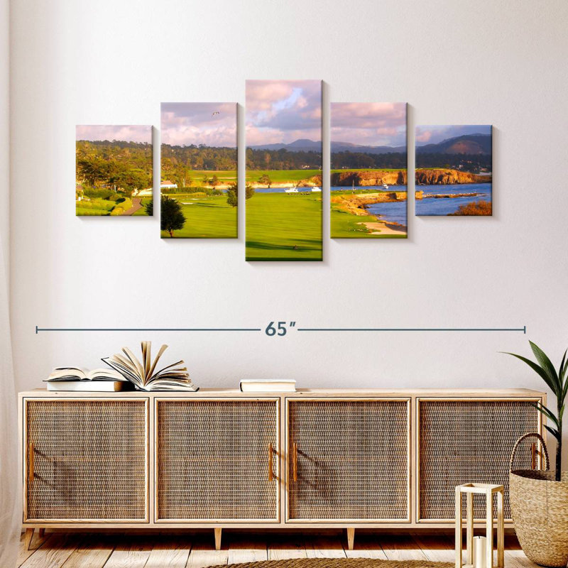 Parcours de golf Pebble Beach, H 24 po x l 55 po