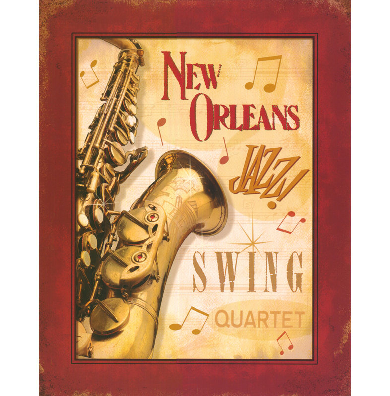New Orleans Jazz II, H 18 po x l 14 po