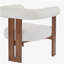 Chaise d'appoint moderne rembourrée avec accoudoirs ronds-125576065