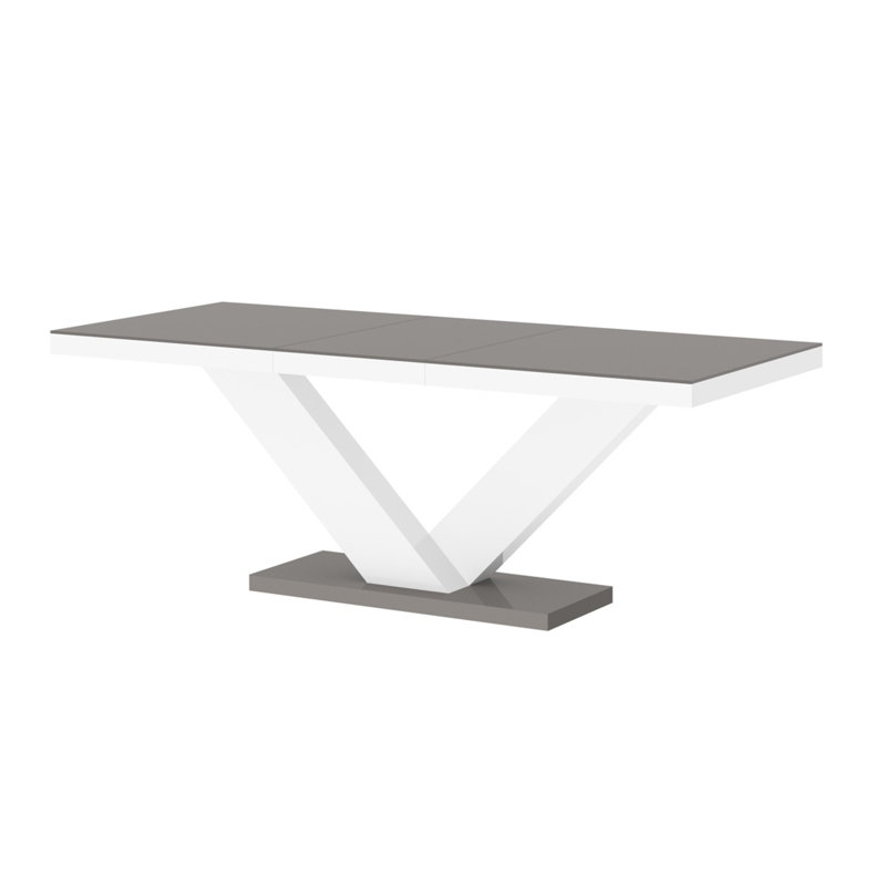 Chouquer Extendable Dining Table, Grey/White