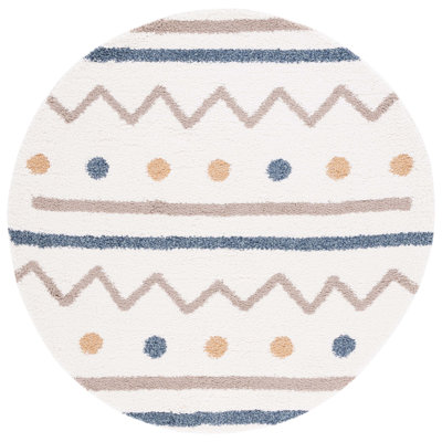 Eymy Shag Abstract Indoor/Outdoor Rug