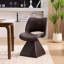 Chaise de salle à manger pivotante moderne avec dossier léger de luxe