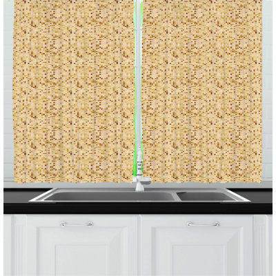 Geometric Kitchen Curtain