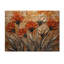 Chant du chardon blanc et orange, harmonie III, impression sur bois de chardon, sur bois de pin naturel-1816362276